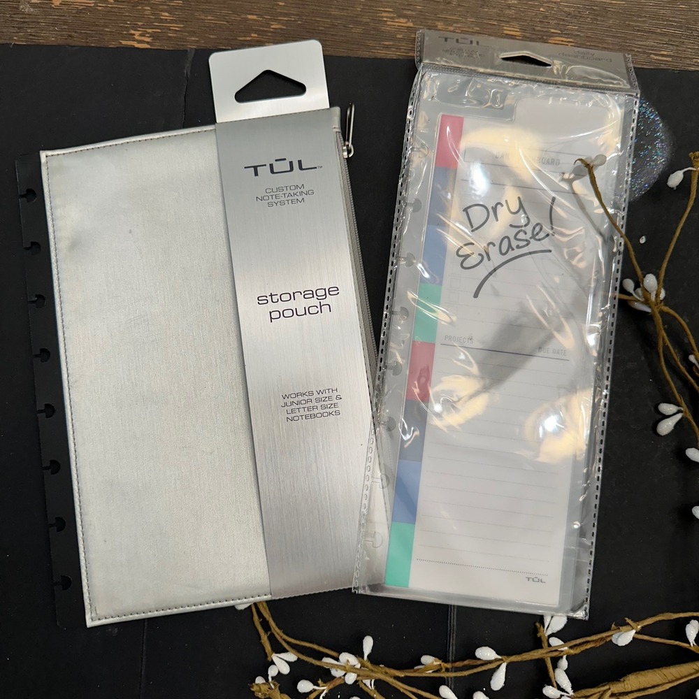 TUL Custom Note-Taking System Accessories - Pouch and Daily Dashboard New